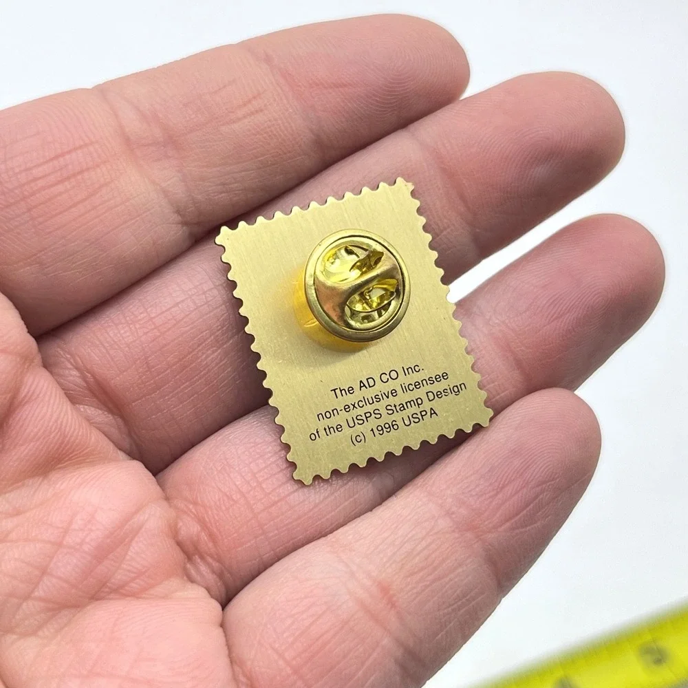Vintage 1996 USPS 32 Cent Stamp Pin Helping Children Learn The AD CO Goldtone